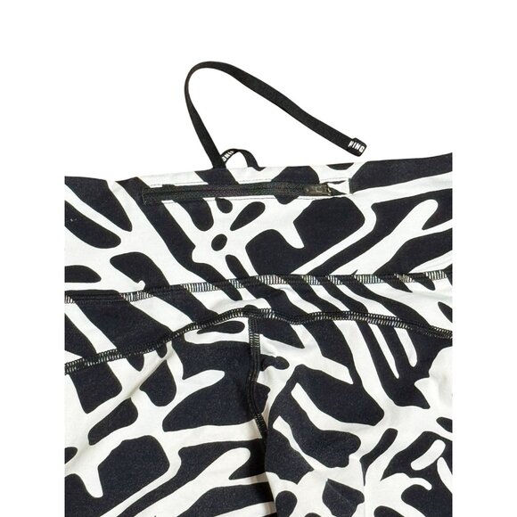 Nike Epic Lux Palm Print White/Black Leggings Dri-FIT Zone Sculpting Pants Sz S - Picture 9 of 13